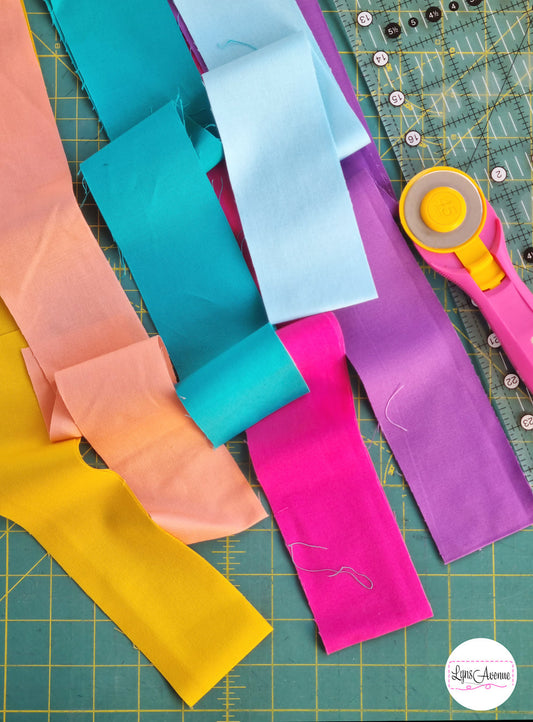How to: Cut curve free strips for a quilt