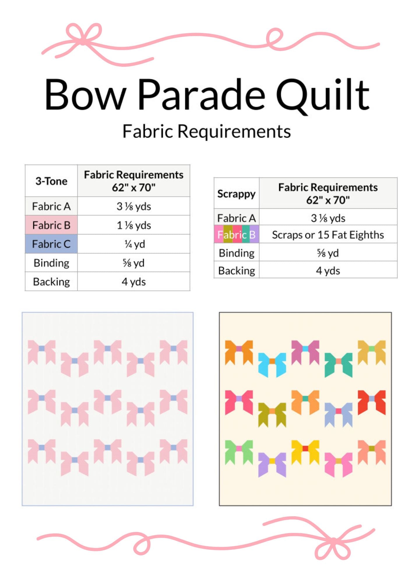 Bow Parade Quilt Pattern