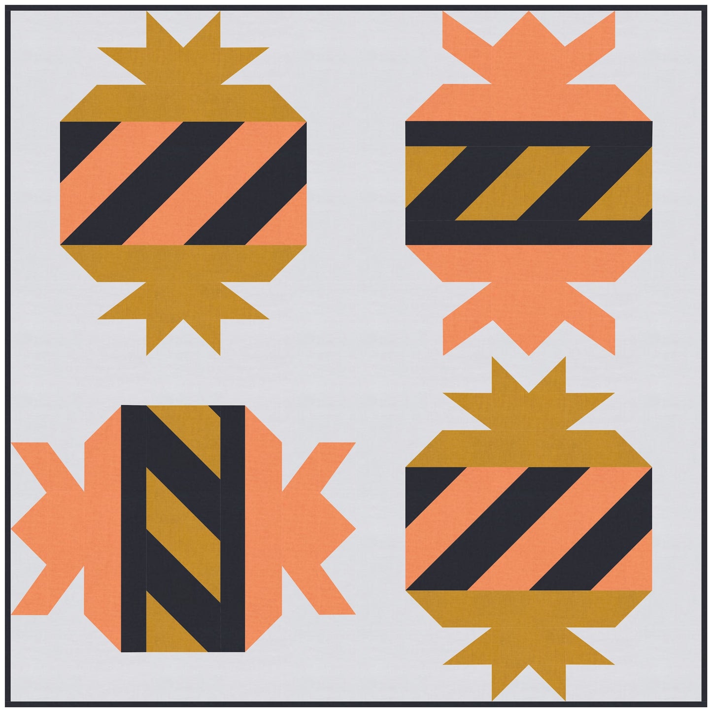 Hallow Candy Quilt Block Pattern