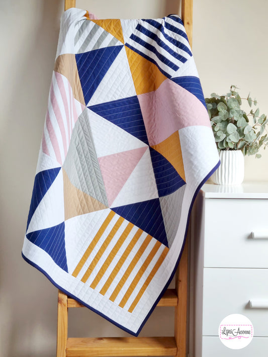 Modern Quilt 02 - Gallery feature in Curated Quilts: Stripes Issue