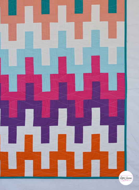Retro Rows Quilt in Love Patchwork and Quilting Magazine