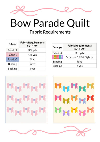 Bow Parade Quilt Pattern