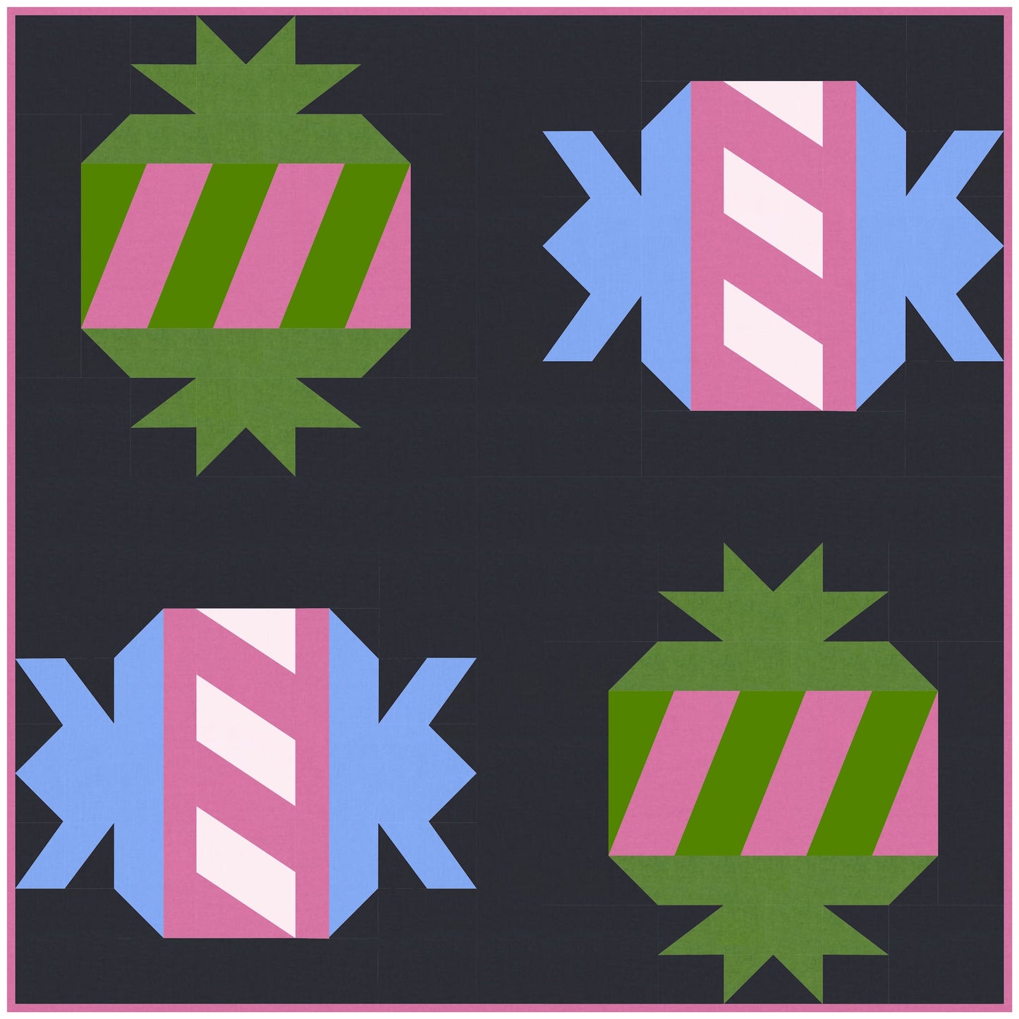 Hallow Candy Quilt Block Pattern