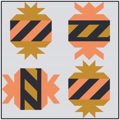 Hallow Candy Quilt Block Pattern