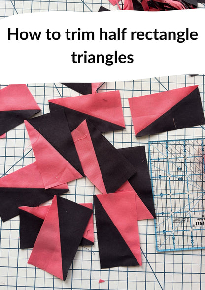 Trimming Half Rectangle Triangles the easy way