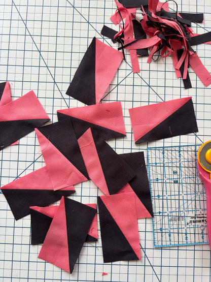 Trimming Half Rectangle Triangles the easy way